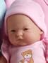 Mini La Newborn 9.5" Real Girl Pink Blanket Caucasian Berenguer Doll - Assorted Faces