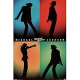 Michael Jackson-Silhouettes, Music Poster Print, 24 by 36-Inch