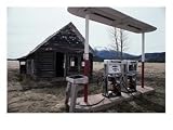 Abandoned Gas Station, Near Flagstaff, Arizona, USA, Arizona Photographic Poster Print, 24x18