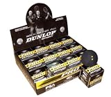 Dunlop Pro Double Yellow Dot Squash Balls, 1 Dozen