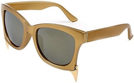 Vampires personalized sunglasses sunglasses for men and women the same paragraph Street beat sunglasses removable teeth (Golden)