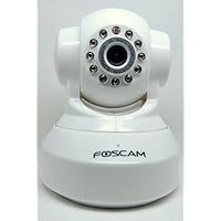 Foscam FI8918W Wireless IP Camera with Pan & Tilt, Night Vision, 2 Way Audio, Apple Mac and Windows --White