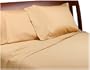 Wamsutta 300-Thread-Count Egyptian Sateen King Fitted Sheet, Rattan