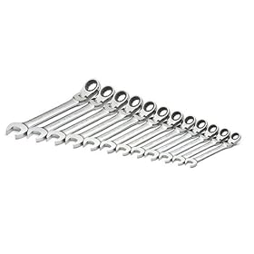 SK 89900 12 Piece 8-Millimeter to 19-Millimeter Locking Flex G-Pro Metric Ratcheting Wrench Set