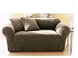 Stretch Pique Sofa Slipcover - Taupe