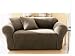 Stretch Pique Sofa Slipcover - Taupe