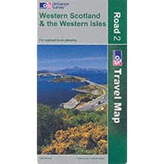 Western Scotland and the Western Isles - 1:250 000 scale, 1cm to 2.5km, 1 inch to 4 miles (Road 2 Map - For regional route planning)