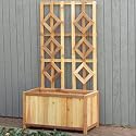 Cedar Planter with Trellis