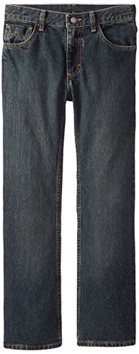 Wrangler Little Boys' Authentics Boot Cut Jeans, Forest Denim, 6