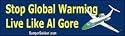 Stop global warming, live like Al Gore - funny bumper stickers (Large 14x4 inches)