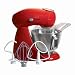 Hamilton Beach Eclectrics 63222 All-Metal Stand Mixer, Moroccan Red