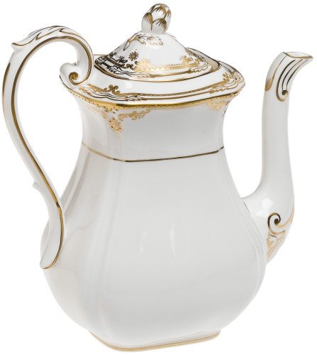 Spode Stafford White Coffee Pot and Cover 6 cup