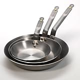 de Buyer Mineral Pan, Fry Pan: set of 3