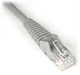 Tripp Lite N201-010-GY Cat6 Gigabit Gray Snagless Patch Cable RJ45M/M - 10ft