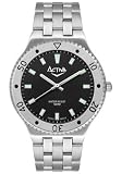 ACTIVA Watches:Men's Elegance Black Dial Silver Tone