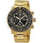 Click here to buy SeikoŽ Men's Gold - Tone Alarm Chronograph Flight Computer Watch by Seiko.