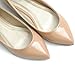 Ollio Women's Shoe Ballet Basic Pointed Toe Comfort Enamel Flat