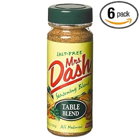 Mrs Dash Table Blend Salt Free Blend, 6.75-Ounce Units (Pack of 6)