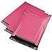 Metronic 100 12x15.5 Poly Mailers Envelopes Hot Pink Shipping Bags with Self Adhesive, Waterproof and Tear-Proof Postal Bags