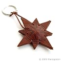 ROSA DEI VENTI - Compass Italian Leather Key Chain