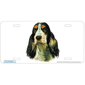 - Cocker Spaniel - Art Print - License Plate Decorative Tag By Robert J. May From Airstrike