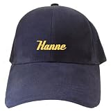 CAPS WOMAN NAVY BLUE EMBROIDERY " WORD SIMPLE HANNE "
