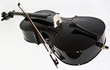 Produkt-Bild: Toppreis: schwarzes 4/4 Cello inklusive Bogen & Tasche
