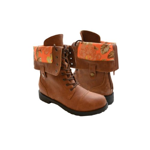 Twisted Womens Foldover Combat Boot
