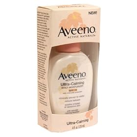 Aveeno Active Naturals Ultra-Calming Daily Moisturizer with UVA/UVB Sunscreen, SPF 15 , 4-Ounce (Pack of 2)