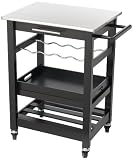 Serving Cart (espresso) (33 1/4H x 27 1/2W x 17 3/4D)