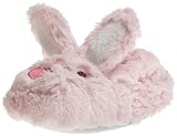 Stride Rite Girls 2-6x Fuzzy Embroidered Bunny Slipper, Pink, 4/5