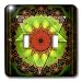 mimulux Psychedellic Art - MANDALA 5 triangle green red eye meditation psychedellic meditation newage spiritual harmony - Light Switch Covers - double toggle switch