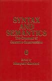 Syntax and semantics. Vol.6, The grammar of causative constructions