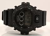 King Master Mens Diamond Shock Style Watch Black Case Black Band MG-2