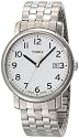 Timex Men's Silver-Tone Analog Expansion Band Stainless Steel Bracelet Watch #T2M655