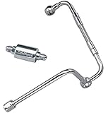 Edelbrock 8128 Stainless Steel Carburetor Dual Feed Fuel Line Kit