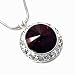 Siam Red Swarovski Crystal Pendant Necklace Fashion Jewelry