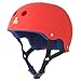 Triple Eight Sweatsaver Liner Skateboarding Helmet, Red Rubber, Small