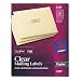 Avery 5311 Self-adhesive address labels for copiers, clear, 1 x 2-13/16, 2310 labels/pack
