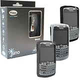 Combo of Black Pama Juno Bluetooth Headset with Gray, White, Black Silicone Skin Cover Case for Blackberry Curve 8330 8300 8320 8310