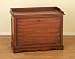 Country Style 30" Wide Handy Wood SHOE HOLDER BOX in Brown Finish