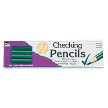 Charles Leonard Inc. Pencil without Eraser, Green, 12/box (65525)