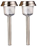 Eigenschaften Kitchen-King Garten Solar 0276 / 2x Edelstahl LED Solarleuchte Solarlampe Farbwechel