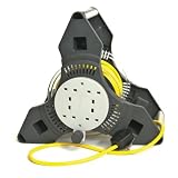 SMJ TP2010 10A 20m 4-Socket Tri-Pro Professional Cable Reel with Thermal Cut-Out