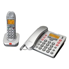 Audioline Big Tel 180 Combo AB Schnurloses DECT-Telefon  gro�e Tasten, augenfreundlichem Display, Anrufbeantworter silber