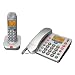 Audioline Big Tel 180 Combo AB Schnurloses DECT-Telefon  gro�e Tasten, augenfreundlichem Display, Anrufbeantworter silber