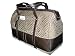 Coach Lozenge Signature Satchel Handbag Khaki Mahogany Brown 12254
