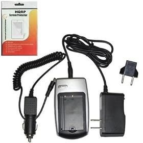 HQRP Battery Charger for Aiptek GO-HD GOHD DAM-Z5X Camcorder Replacement (incl. Car and... by HQRP