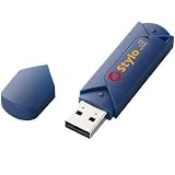 ELECOM USB2.0�t���b�V�������� 4GB �Z�L�����e�B�\�t�g�t Stylo (�l�C�r�[�u���[) MF-AWU2A04GBU