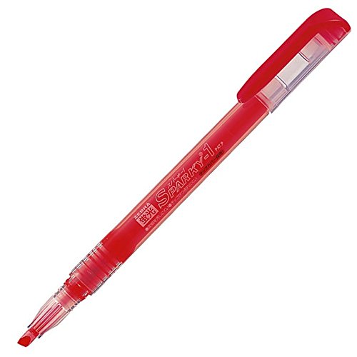 Zebra highlighter fluorescent Sparky 1 B-WKP1-R red 10 pieces
